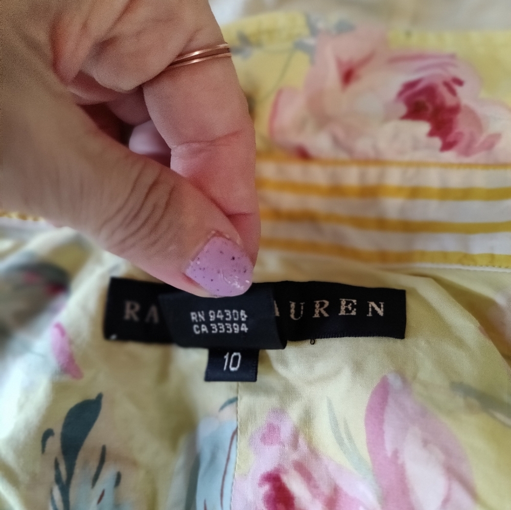 Ralph Lauren, Black Label,  Floral Button-Up Shirt NWOT - Picture 10 of 13